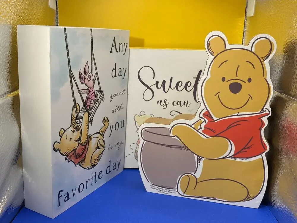 Winnie the Pooh Piglet Lot of 3 Standing Hanging Signs